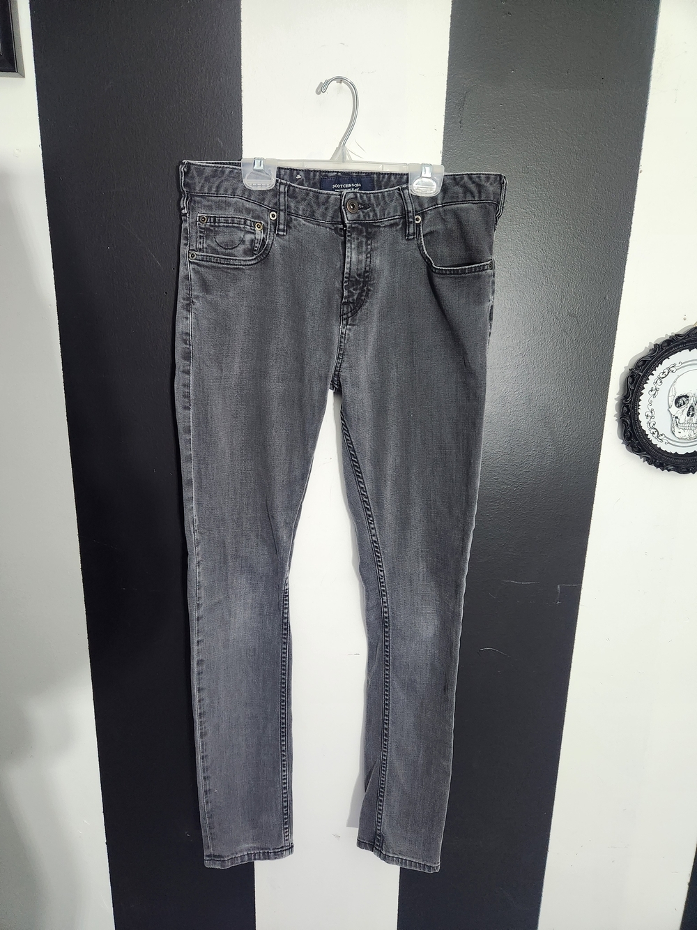 Scotch & Soda Washed Gray Denim Jeans
